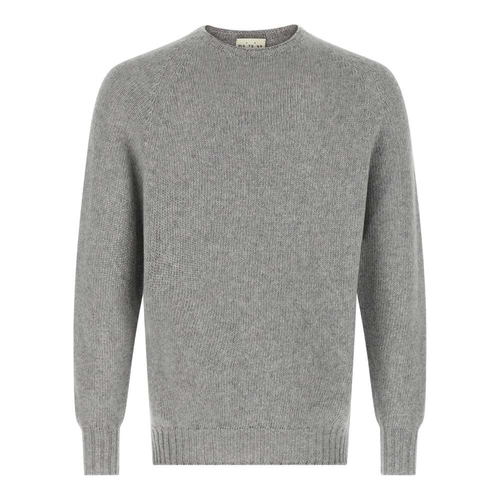 Ma'ry'ya Homme Gris - Knitwear > Round-Neck Knitwear