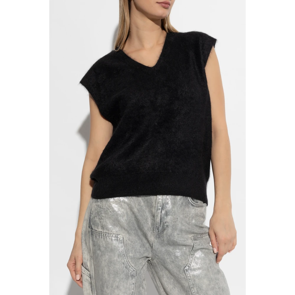 AllSaints Kasjmier vest Rebel Black Dames