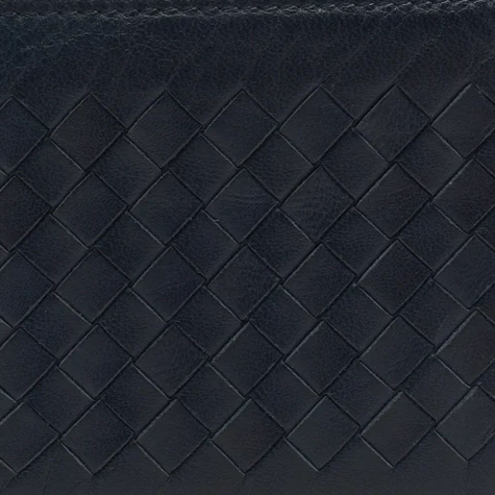 Bottega Veneta Vintage Pre-owned Leather wallets Blue Dames