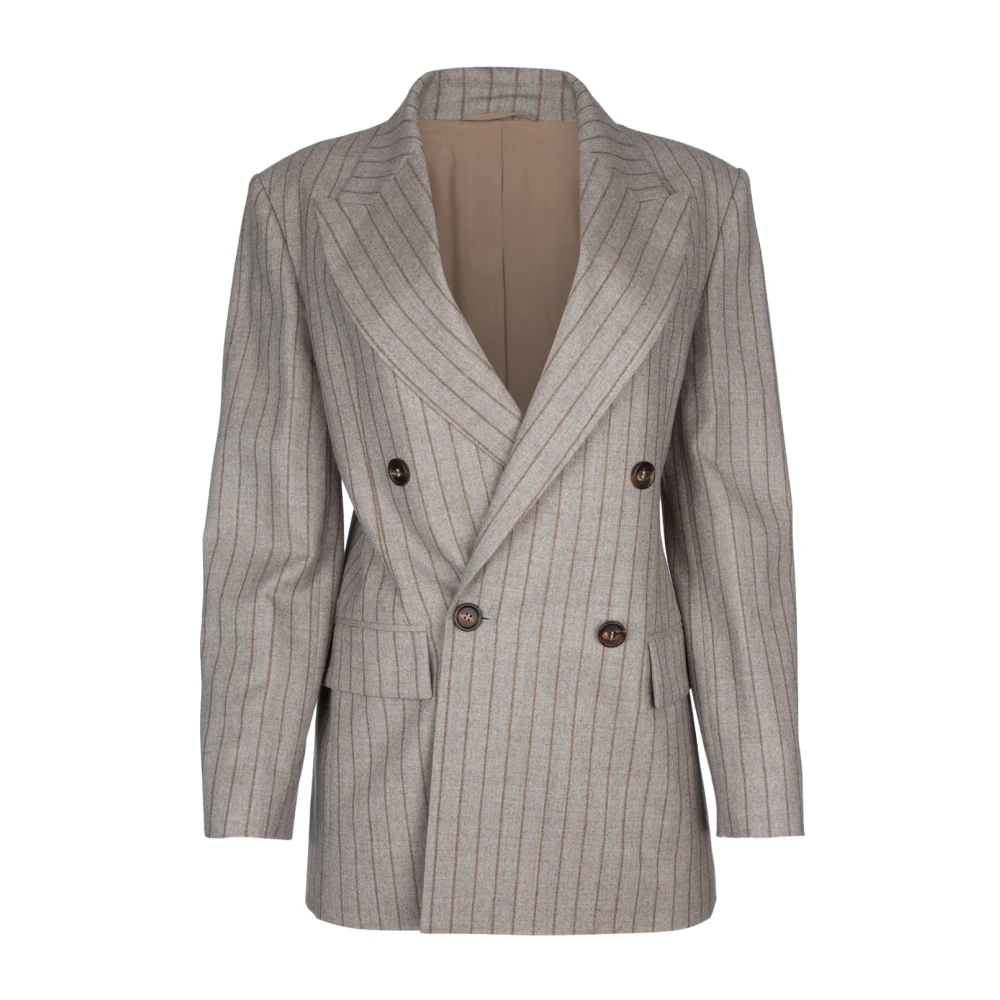 BRUNELLO CUCINELLI Stijlvolle Jas voor Mannen Beige Dames