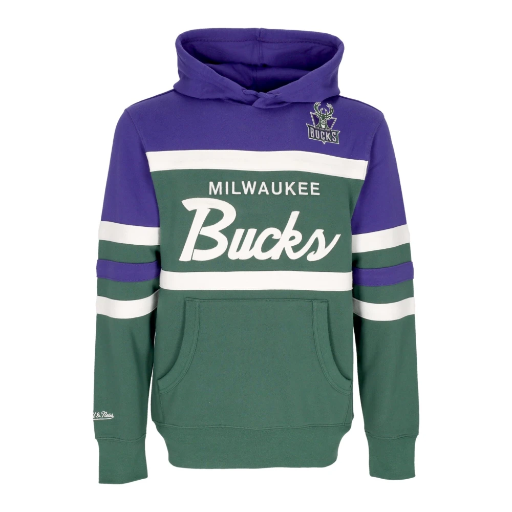 Mitchell & Ness NBA Head Coach Hoodie Original Team Colors Green Heren