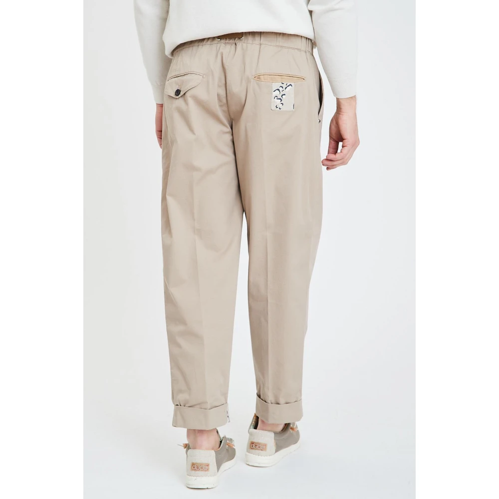 White Sand Lange Broek Beige Heren