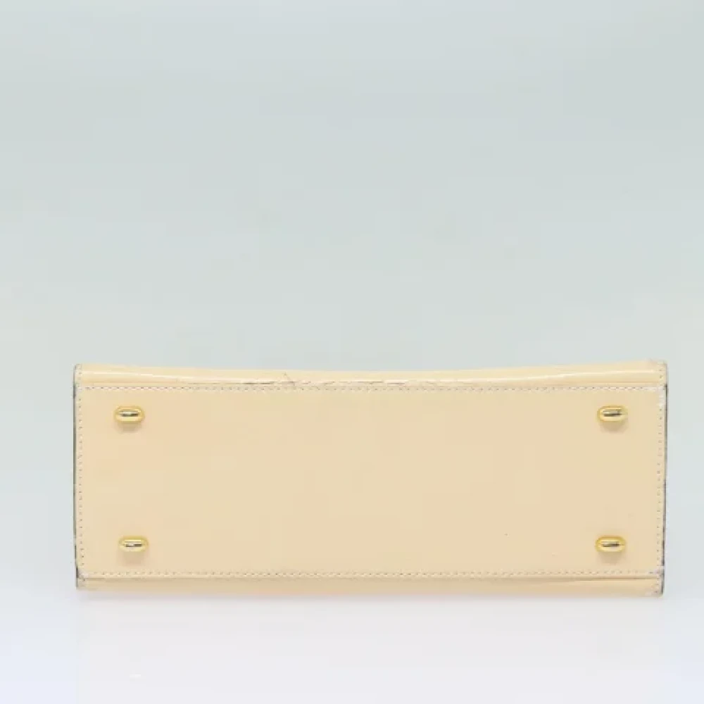Celine Vintage Pre-owned Leather celine-bags Beige Dames