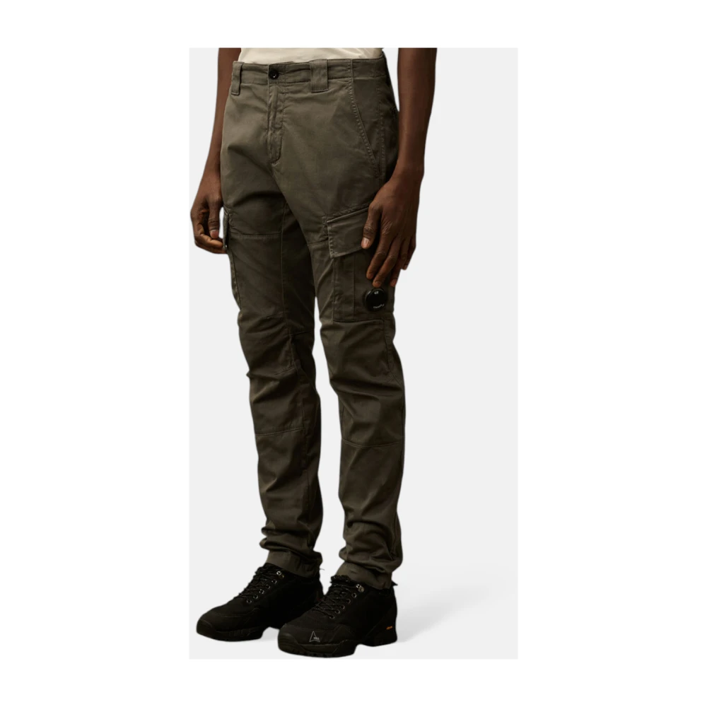 C.P. Company Cargo Broek Satijn Stretch Gerookte Parel Gray Heren