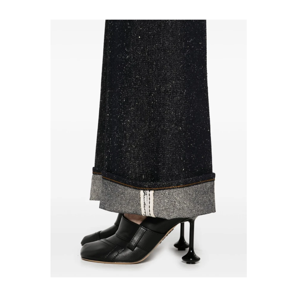 Burberry Indigo Denim Jeans met Metalen Details Blue Dames