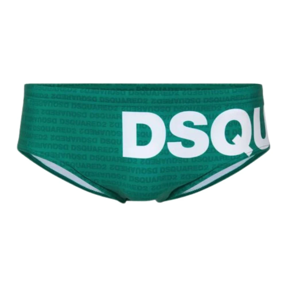Dsquared2 Uomo Verde Costumi Da Bagno, L, New,