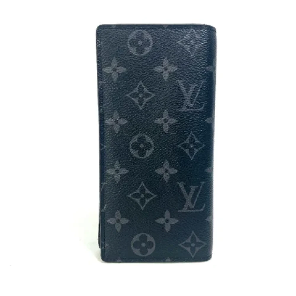 Louis Vuitton Vintage Pre-owned Cotton wallets Black Dames