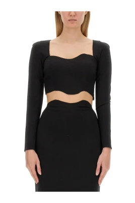 Corde Long Sleeve Crop Top