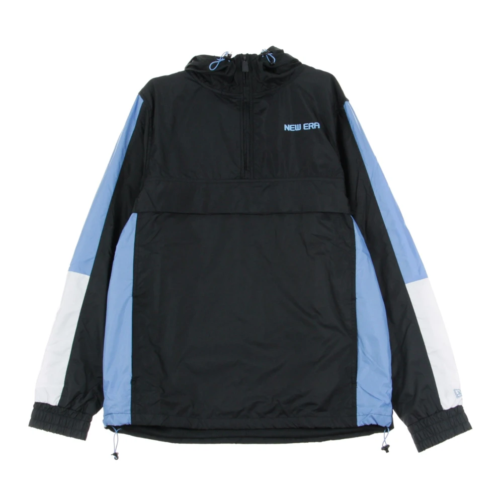 New Era Men's Black Contemporary Windbreaker Jacket Navy/White/Sky Blue - Light Jackets - M - Jackets