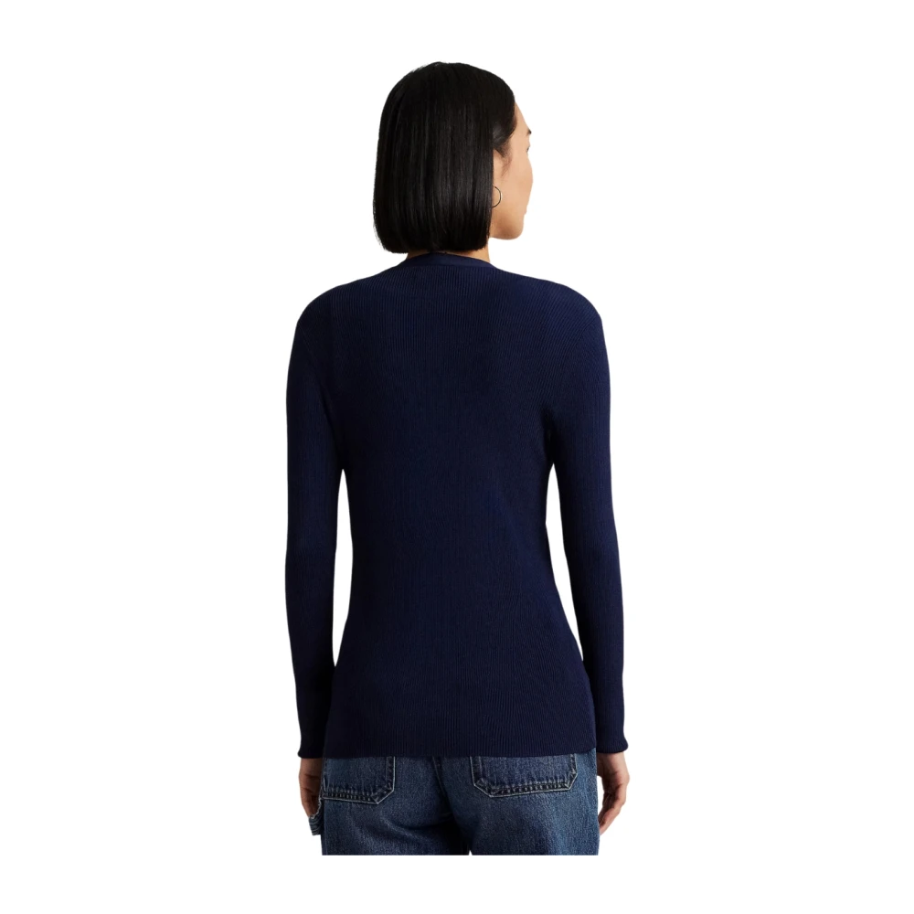 Ralph Lauren Basic Cardigan Blue Dames