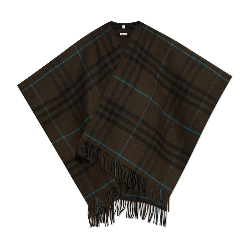 Burberry Wollen Poncho Multicolor Dames