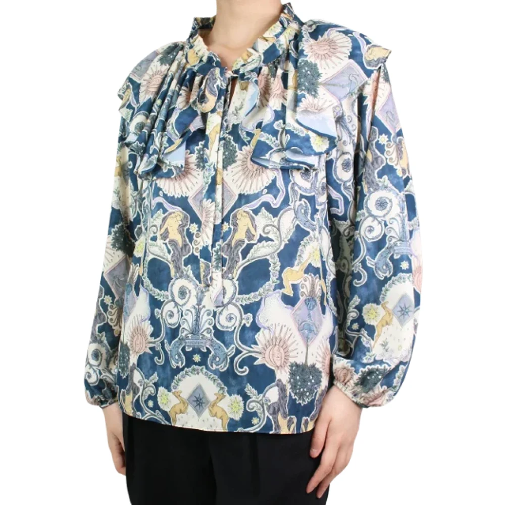 Chloé Pre-owned Polyester tops Blue Dames