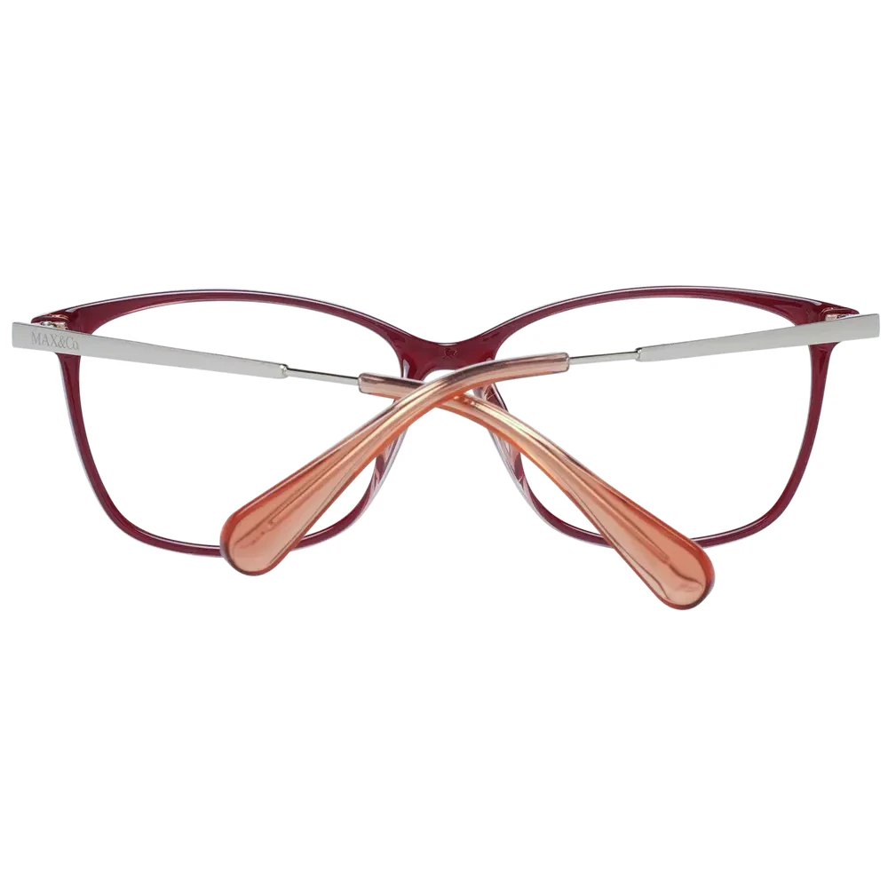 Max & Co Burgundy Dames Bril Red Unisex