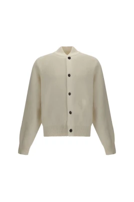 Broderad cardigan i jungfruull