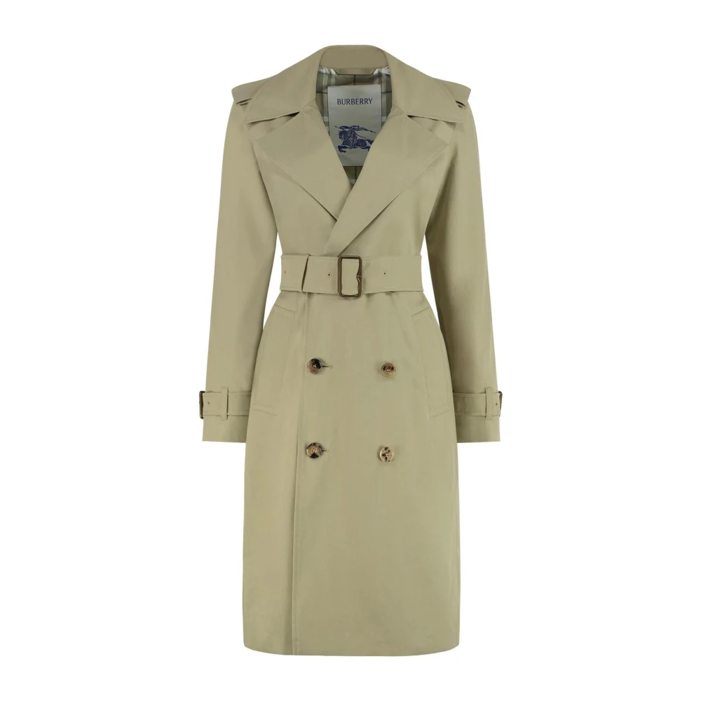 Burberry Donna Verde Classico Trench Coat Doppio Petto