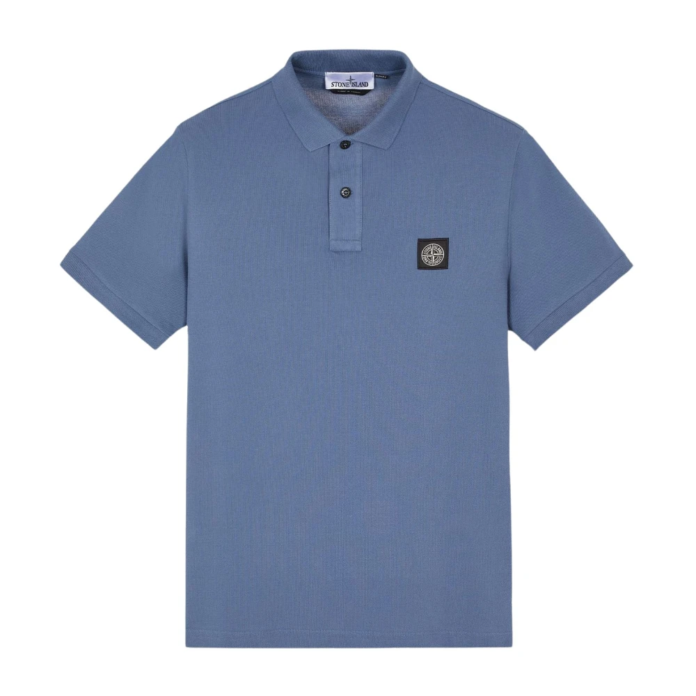 Stone Island Korte Mouw Polo Blue Heren