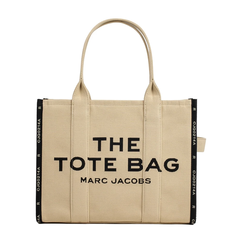 Marc Jacobs Jacquard Large Tote Bag i Beige Beige, Dam