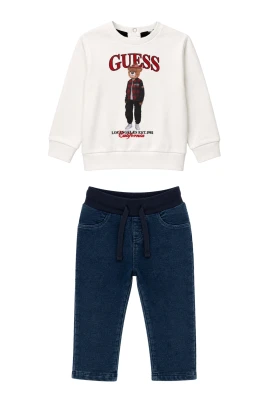 SET LS Active Top + Knit Denim