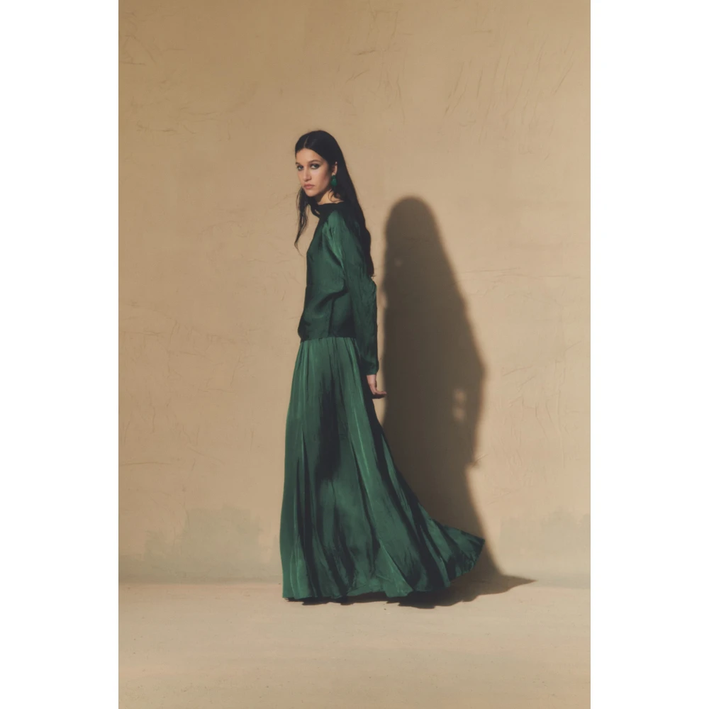 Cortana Oona top en cupro smaragdgroen Green Dames