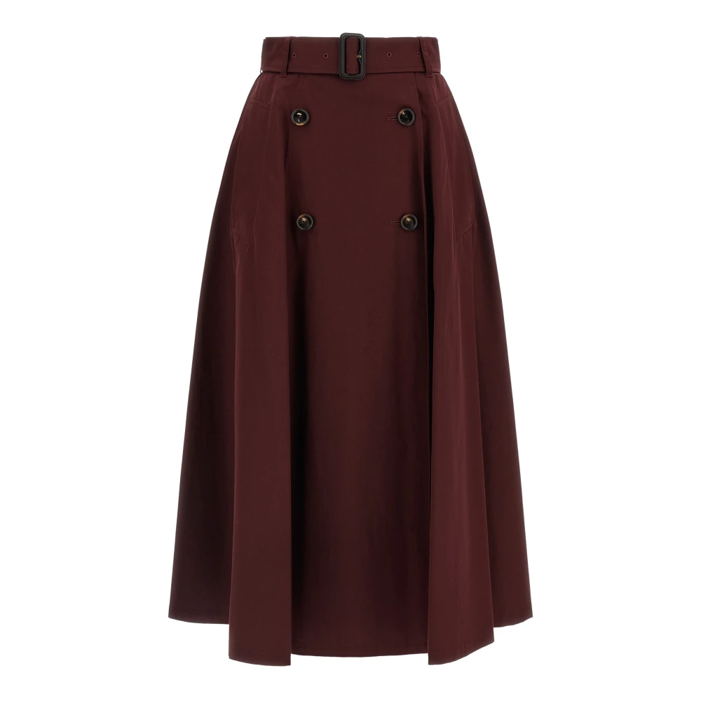 Burberry , Damen, Röcke, Rot, 3XS