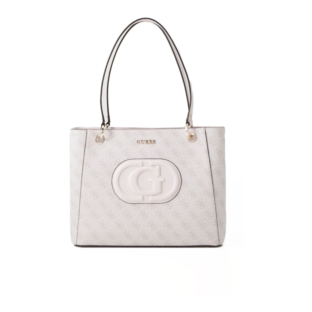 Guess Beige Handtas Mietta Noel PU Leer Beige Dames