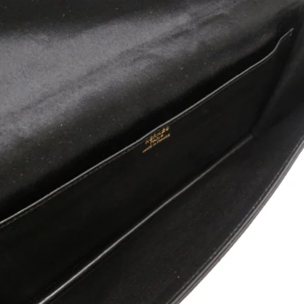 Hermès Vintage Pre-owned Satin clutches Black Dames