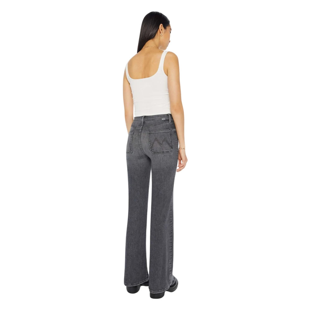 Mother Zak Twister Sneak Jeans Grijs Gray Dames