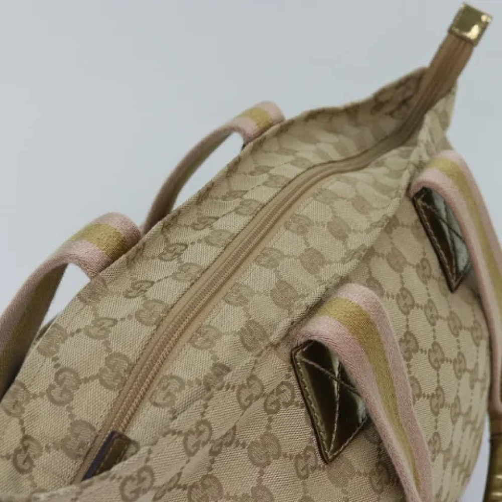 Gucci Vintage Pre-owned Canvas totes Beige Dames
