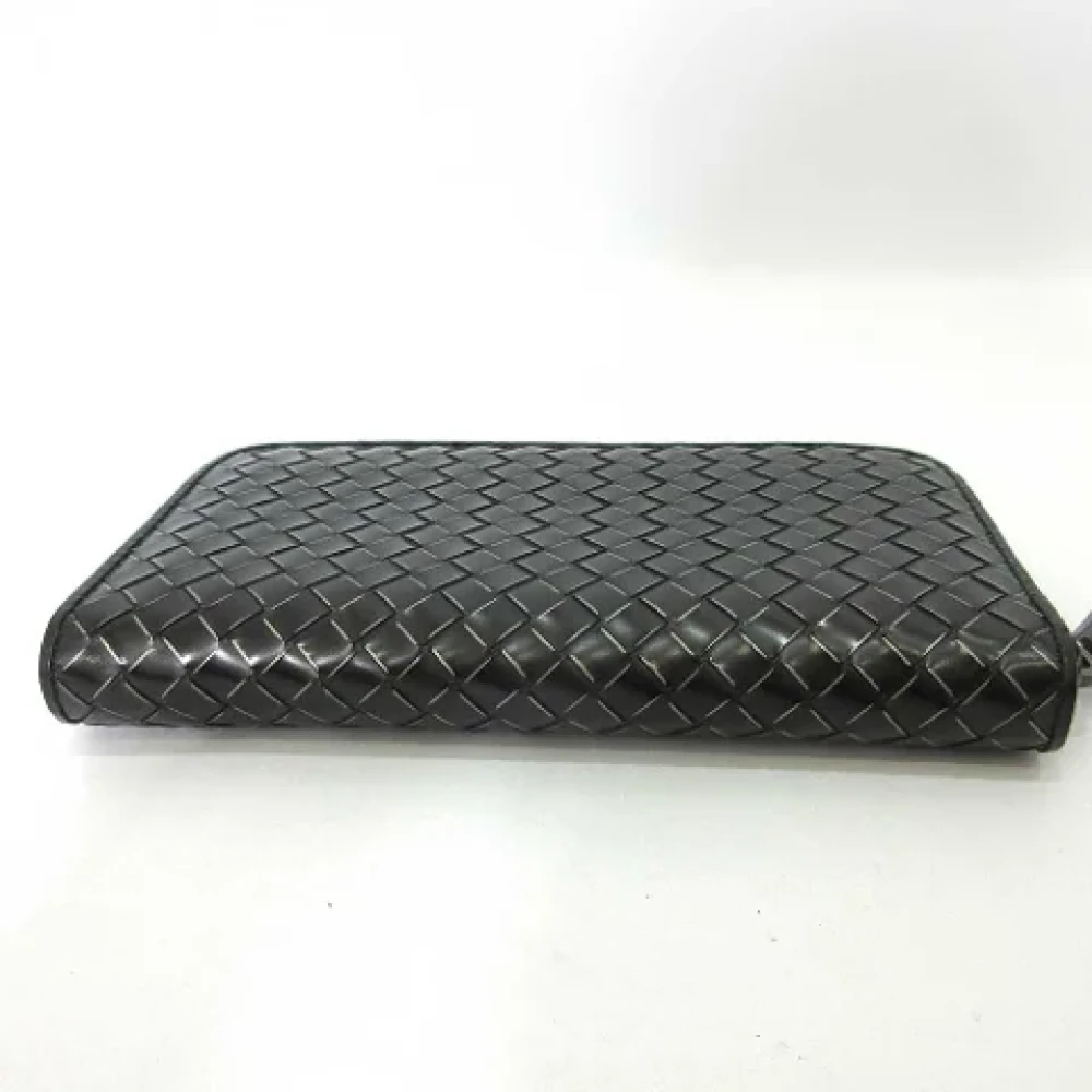 Bottega Veneta Vintage Pre-owned Leather wallets Black Dames
