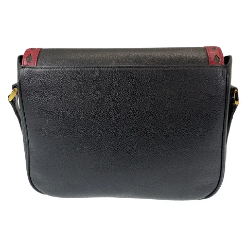 Yves Saint Laurent Vintage Pre-owned Leather shoulder-bags Black Dames