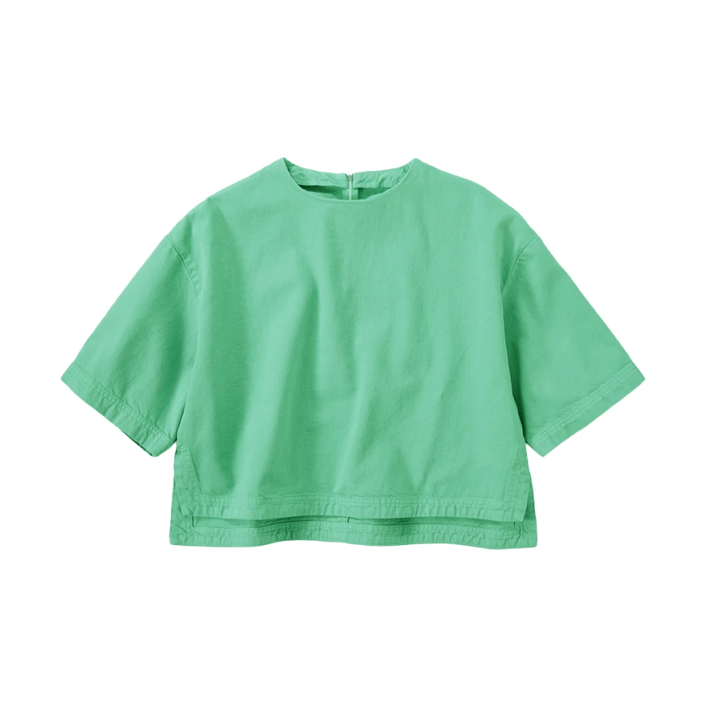 Closed Klassiek T-shirt Green Dames