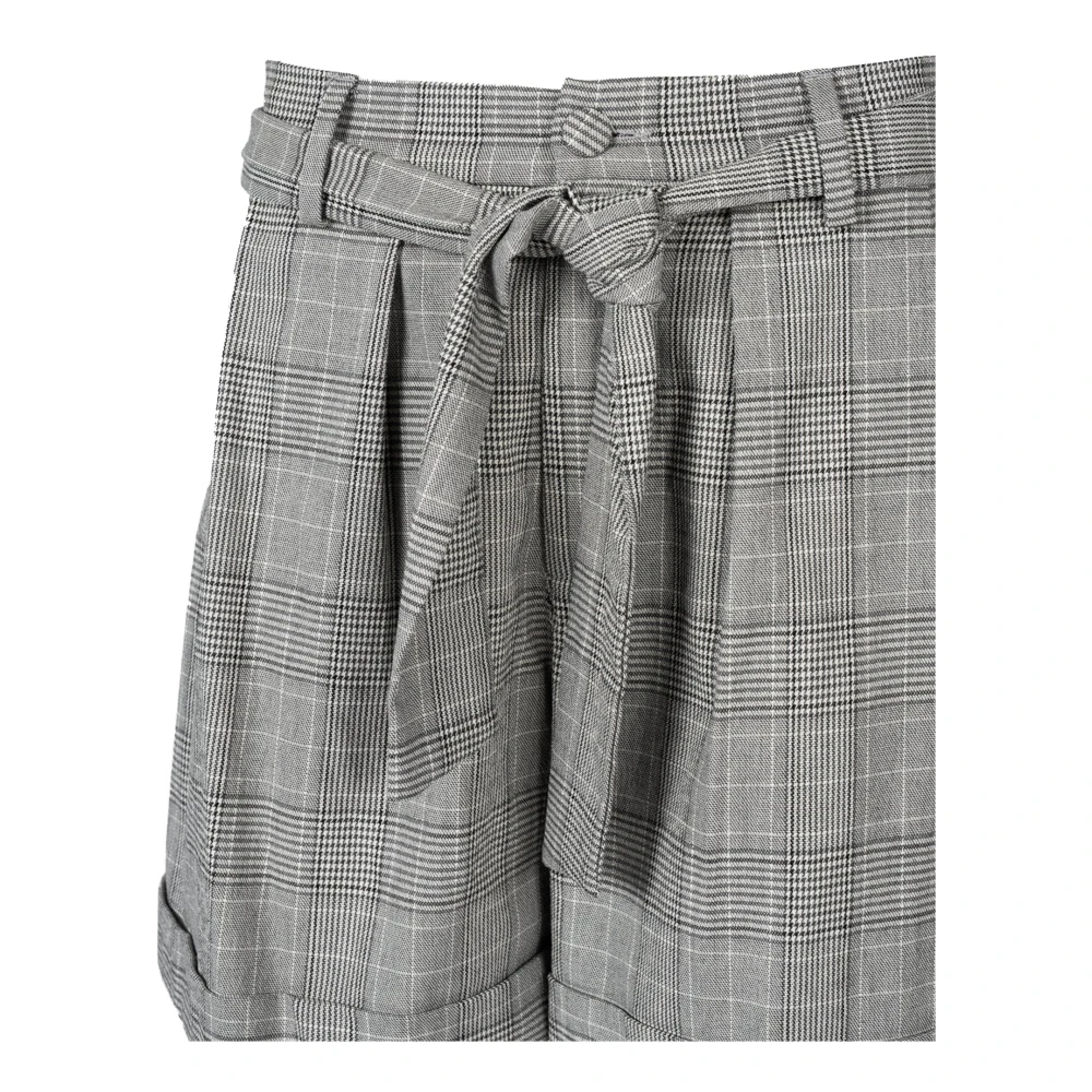 Liu Jo Elegant High-Waisted Shorts Gray Dames