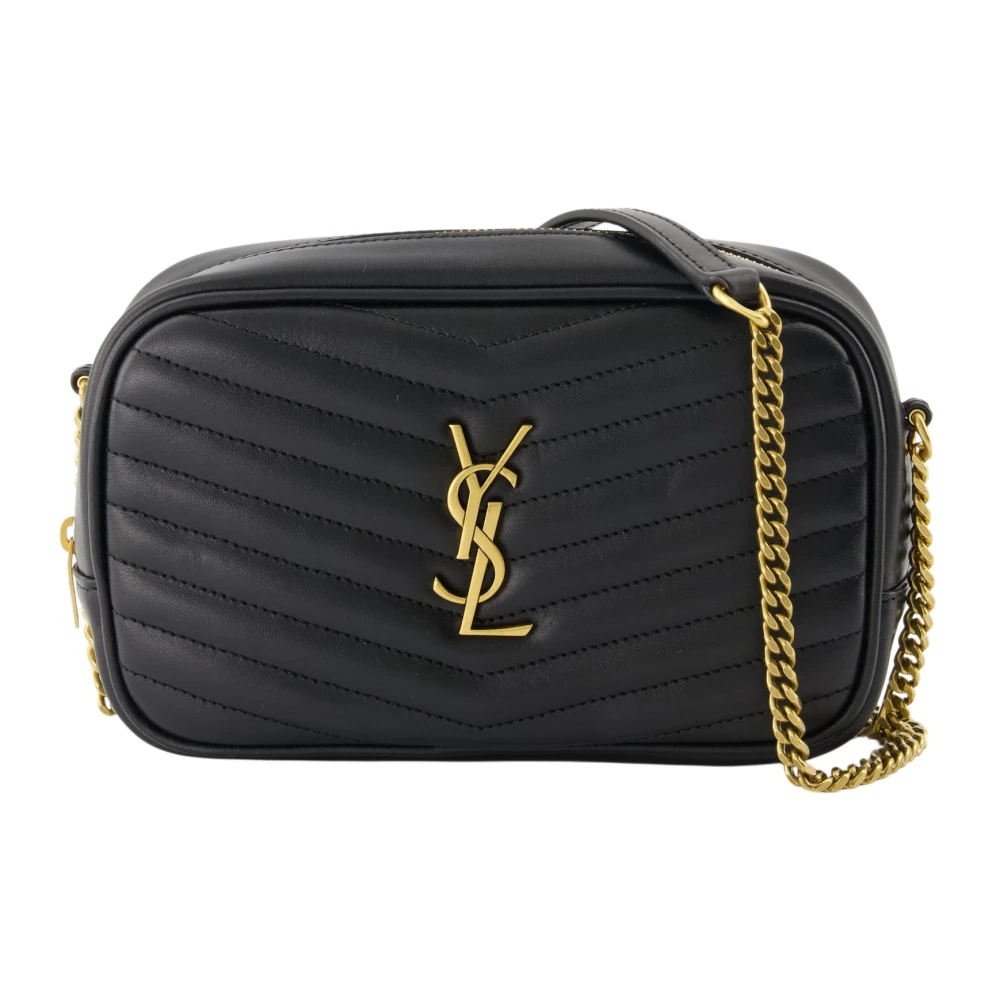 Saint Laurent Women's Black Cross Body Bags, One Size, Mini Lou Bag