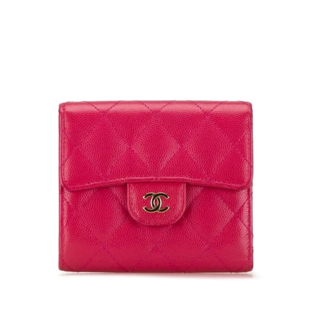 Chanel Vintage Pre-owned Leather wallets Pink Dames