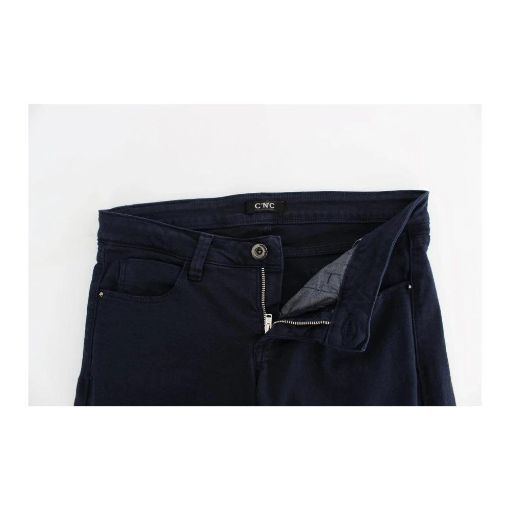 Costume National Skinny Jeans Blue Dames