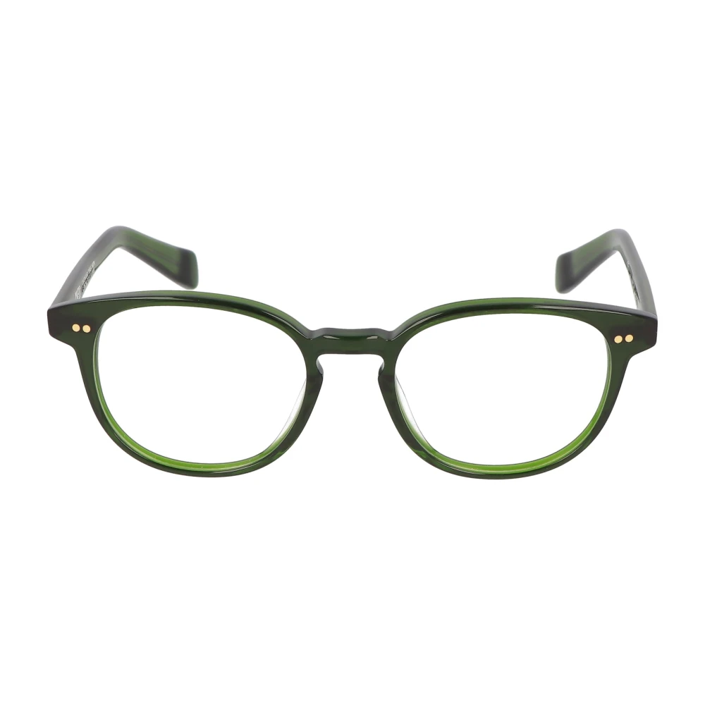 Kaleos Ronde acetaatbril Blanco model Green Unisex