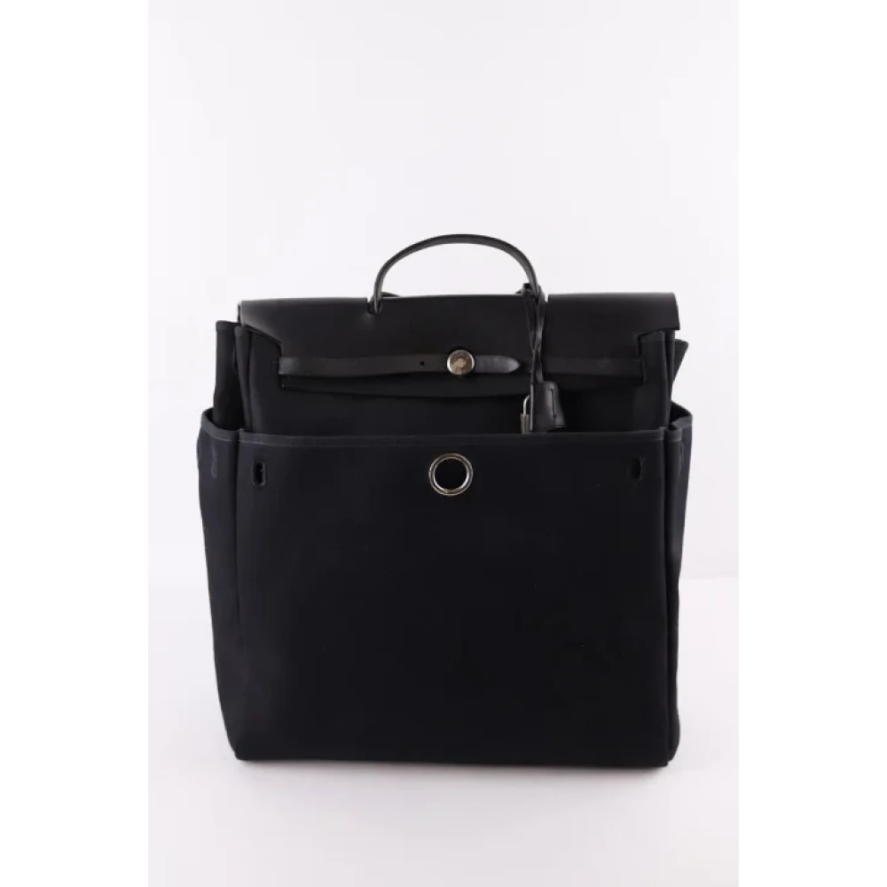 Hermès Vintage Pre-owned Fabric handbags Black Dames