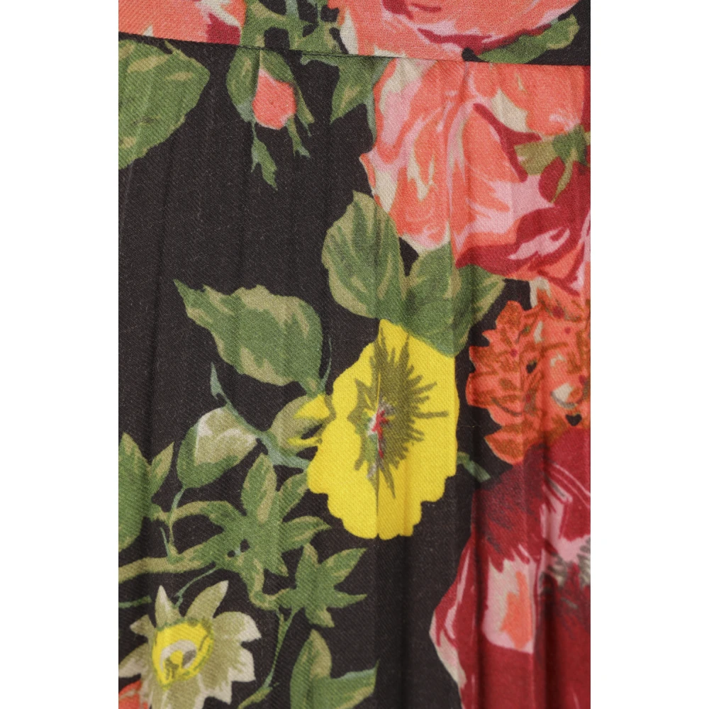 Junya Watanabe Bloemen Plooirok Multicolor Dames
