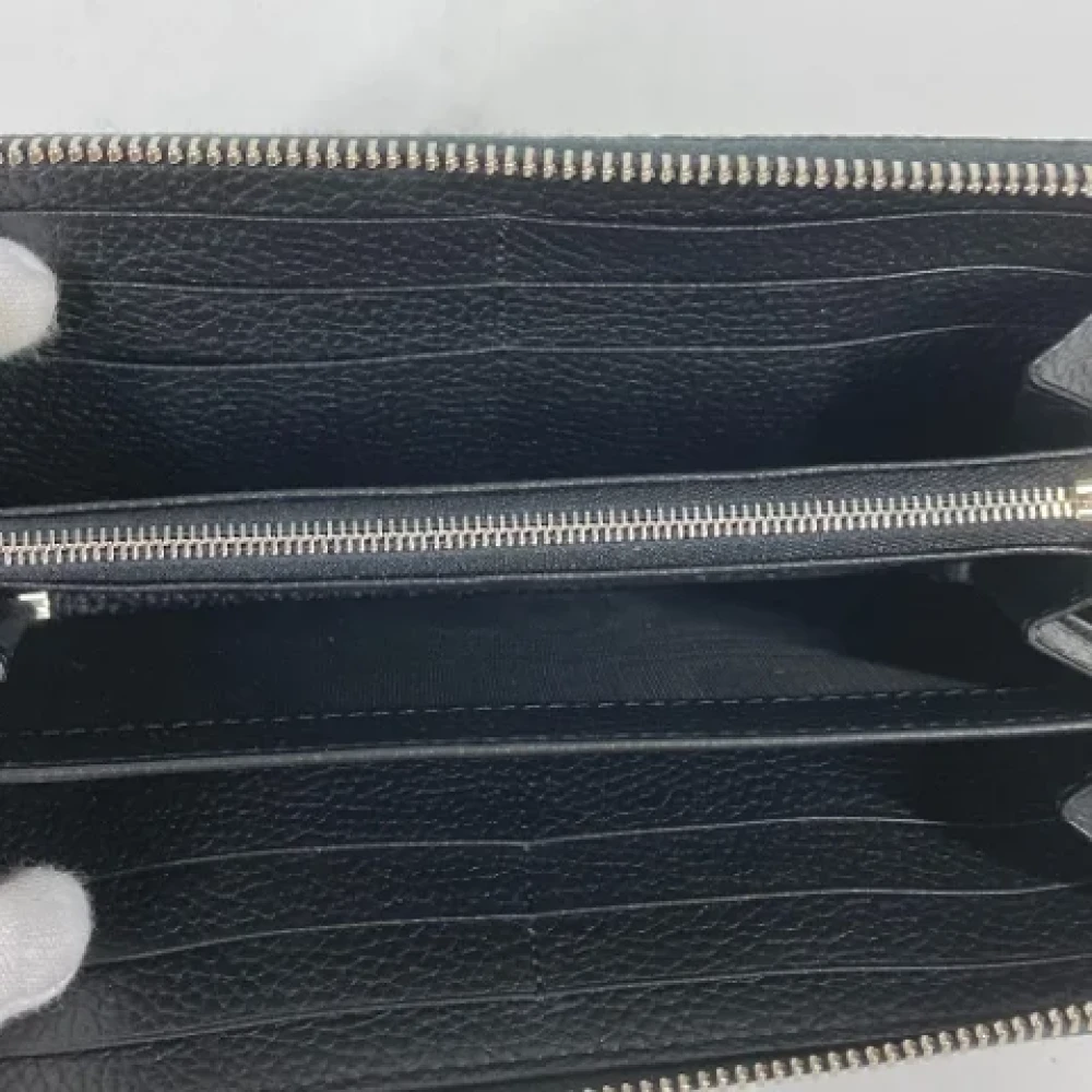 Gucci Vintage Pre-owned Leather wallets Black Dames