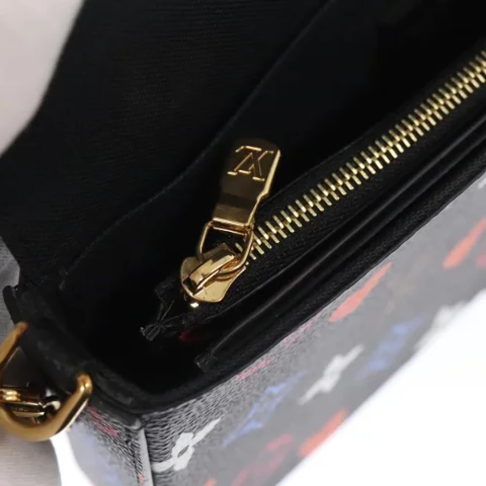 Louis Vuitton Vintage Pre-owned Canvas clutches Black Dames