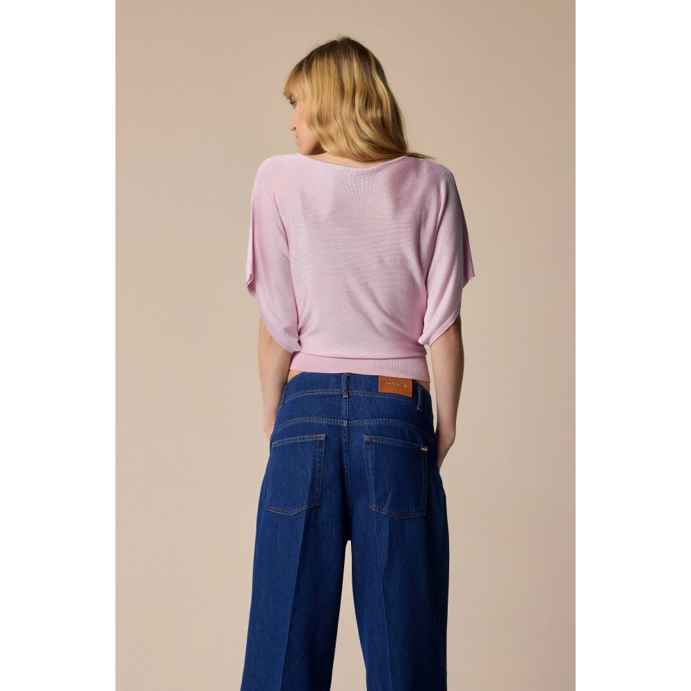 Kocca Stijlvolle Wide Leg Jeans Blue Dames