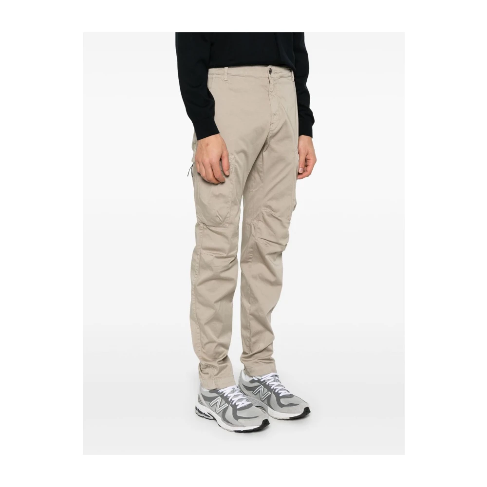 C.P. Company Cargo broek in grijs katoenmix Gray Heren