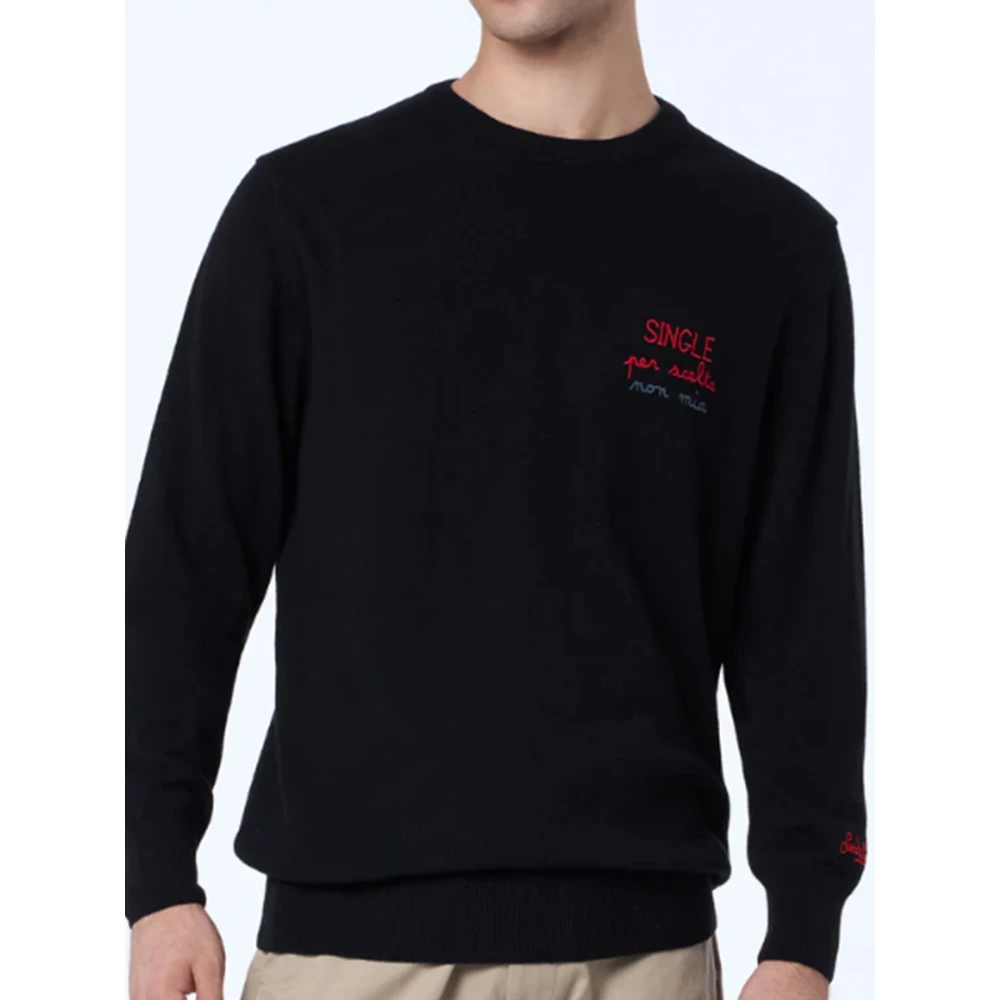 MC2 Saint Barth Zwarte Heron Trui Black Heren
