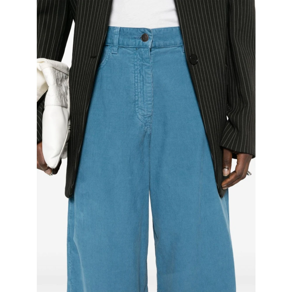 The Row Trousers Blue Dames