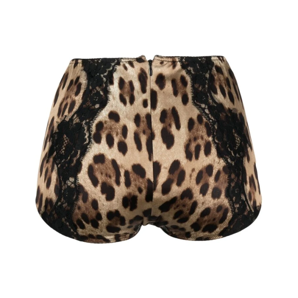 Dolce & Gabbana Luipaardprint Zijde Blend Ondergoed Multicolor Dames