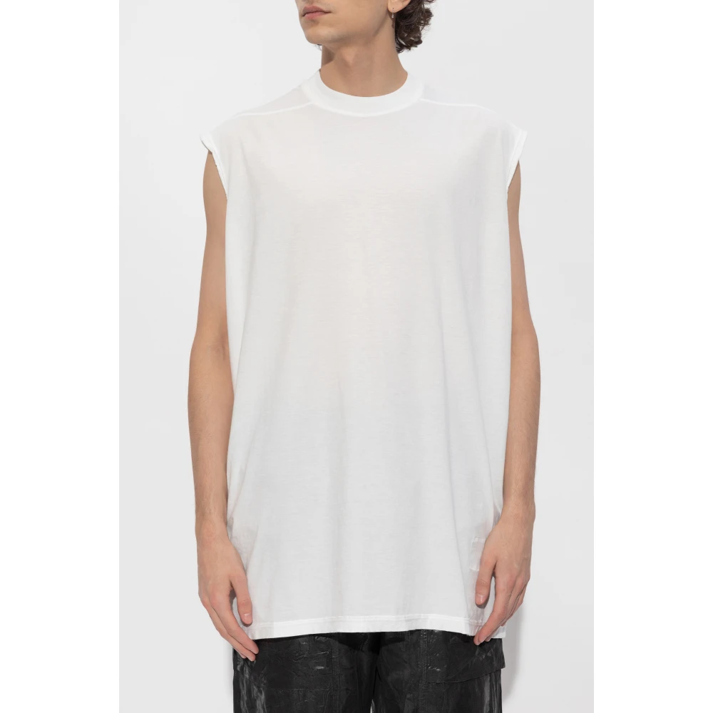 Rick Owens Tarp T-Shirt White Heren