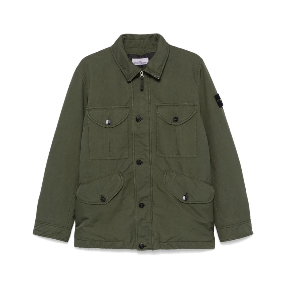 Stone Island Stijlvolle Jassen voor Buitensport Brown Heren