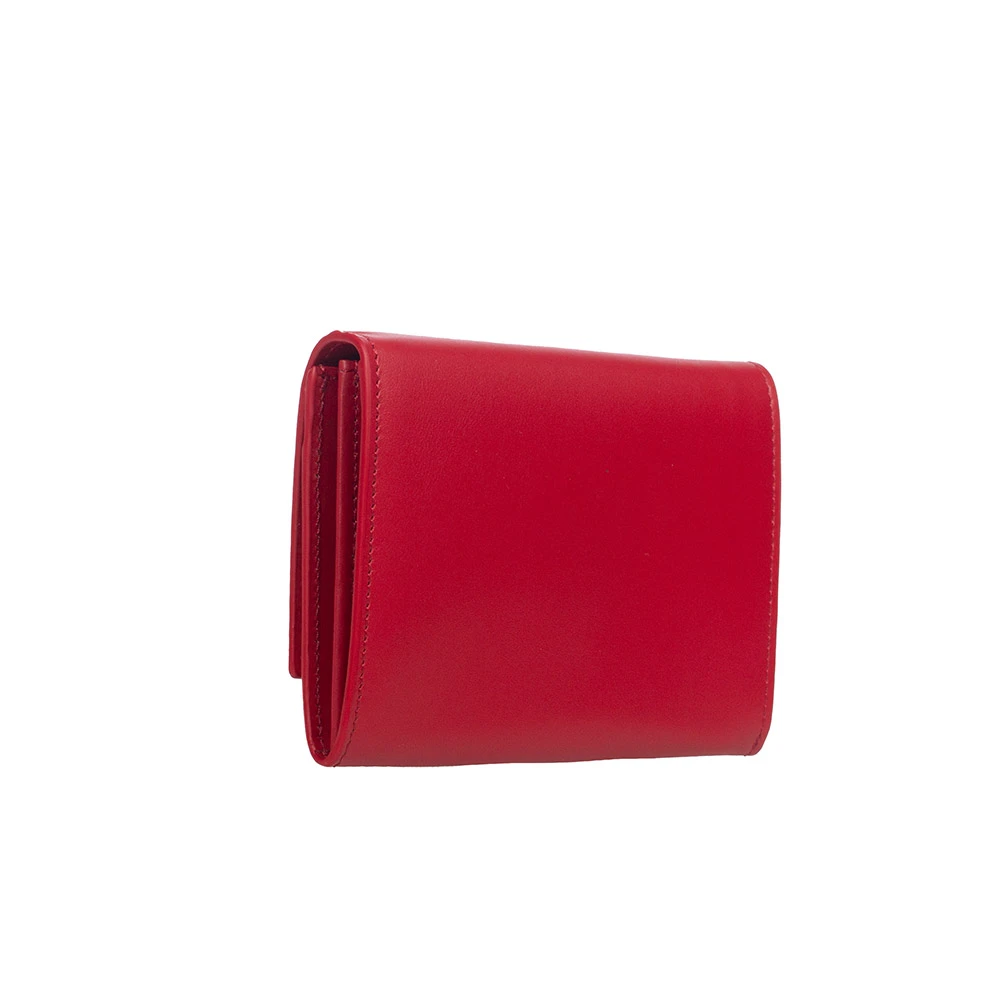 Orciani Kleine leren envelopportemonnee Red Dames