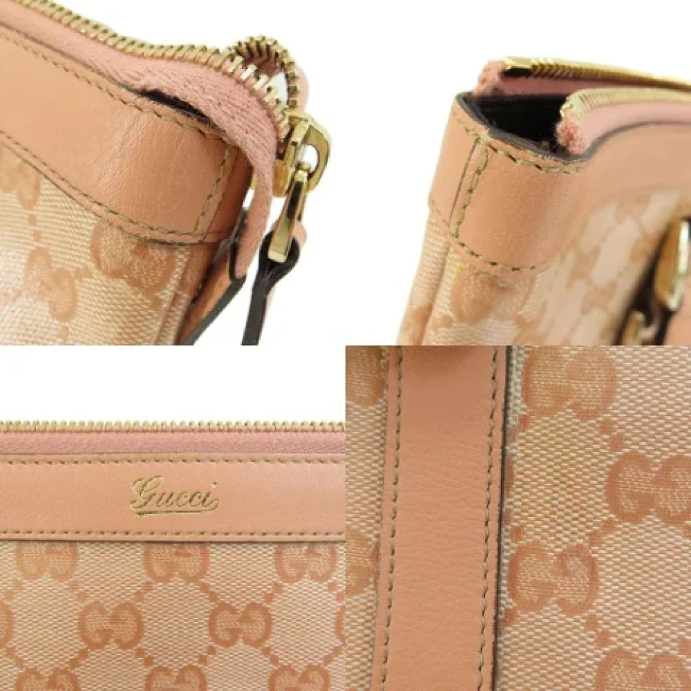 Gucci Vintage Pre-owned Canvas handbags Pink Dames