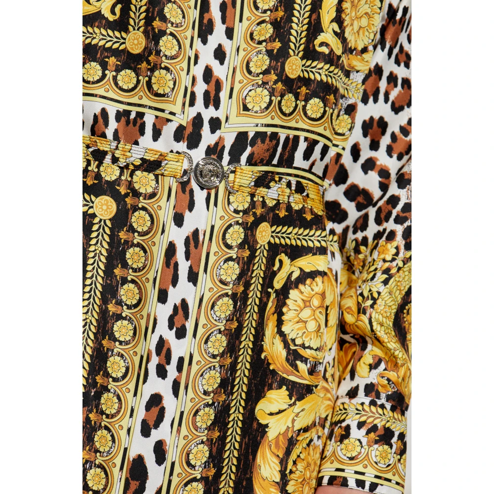 Versace Zijden jurk Multicolor Dames